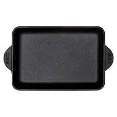 ENAMEL COOKWARE 長方形雙耳鑄鐵平底烤盤, 1個, 30*22*3.3cm