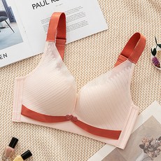 孕婦簡約撞色設計哺乳內衣