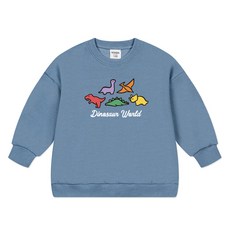 nykids 兒童恐龍世界寬鬆版大學T恤 W127