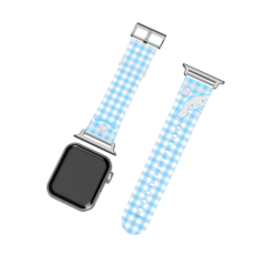 산리오 애플워치 스트랩 38 / 40 / 41 mm, 시나모롤 체크, 1개
