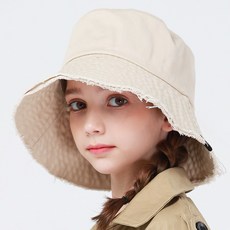 CHAMELEON 兒童款寬鬆版流蘇漁夫帽 + 掛繩