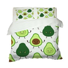 彩色印花被套枕套組 A_RD_147