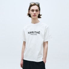 MaritheFrancoisGirbaud 男女通用 REGULAR LOGO T恤, 白色