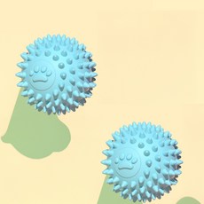 soonZAM 狗狗粉彩潔牙磨牙玩具, 2個, 藍色