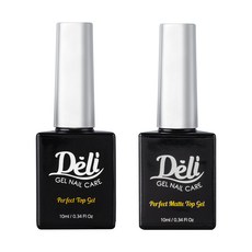 Deli Beauty 完美封層膠 10ml + 霧面封層膠 10ml, 單一顏色, 1個
