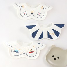 HARAROI 嬰兒圍巾圍兜 3 件組太空船