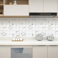 Anuro 廚房磁磚防油汙貼紙 C105, 1個