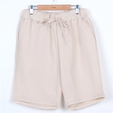 플레이즈 남성용 냉감 통기성 스트링 허리밴딩 스판 쿨 반바지