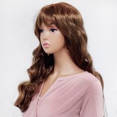 Party09 長波浪派對假髮, 1個, 麻棕色