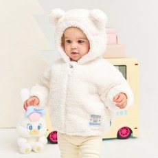 Milk Baby 兒童款Momorei可愛柔軟絨毛外套