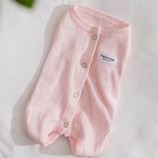 퍼피드림 강아지 꿈나라 구름 포근 올인원 수트 10035, 핑크, 1개