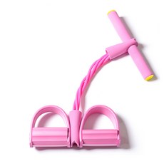 daily friends 全身划船拉力帶 健身用品, 粉紅色