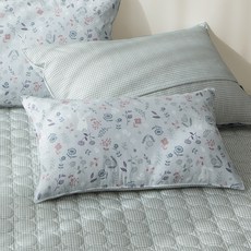 EBLANK 兒童莫代爾枕頭套, 1個, 森林灰色