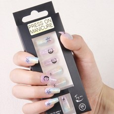 데이소이 포인트 터치 네일팁 인조 손톱 24p 세트, 20 컬러문, 1개