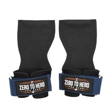 ZERO TO HERO Pro Grip Health Lifting 左右手腕保護器, 藍色, 1組