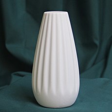 Sunbit Dolly 迷你陶瓷條紋花瓶, 白色