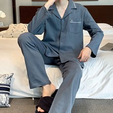 더모더니크 남성용 데일리 잠옷 상하의 세트