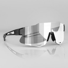 가빈 스타일호른 스포츠 선글라스 G104 + 도수클립 세트, T911 블랙 투명변색렌즈, 1개