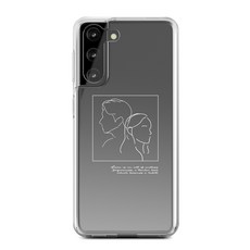 커플 01 디자인 클리어 휴대폰 케이스