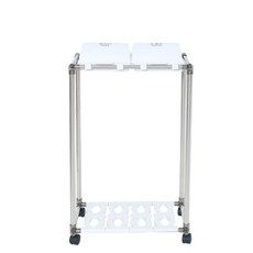 CleanArt Plus 2格回收架, 銀色（框架），白色（入口）, 1個