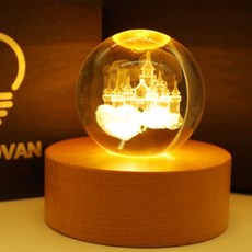 水晶球小夜燈 城堡款, 混色