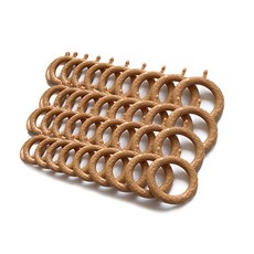 CléMENCE 鬱金香窗簾環 25mm 40p, 木頭, 1個