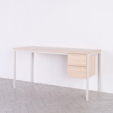 리바트 조인 1800 서랍형 책상 방문설치, 오크