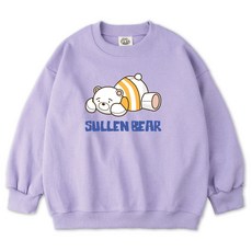 VENHIT 青少年款Sullen Bear寬鬆棉質雙面布大學T