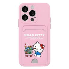 Mpick Hello Kitty Market 粉彩卡夾軟殼手機殼