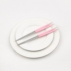 Bogen 萬寶龍可愛餐具真空筷子, 2個, 粉色