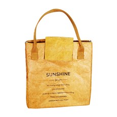 市場感性 美味午餐 牛皮紙袋 魔鬼氈款, 橘棕色