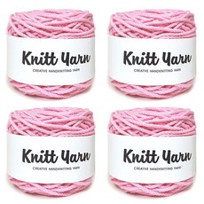 Knitt Courtney 36股編織線, 439 粉紅色, 4個