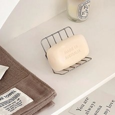 리빙공감 스텐 비누받침대, 실버, 1개