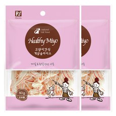 굿데이 헬씨미요 고양이 간식, 게살슬라이스, 50g, 2개