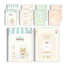 PENPIA 2000 國小1-2年級日記線圈筆記本, 10個, 隨機出貨