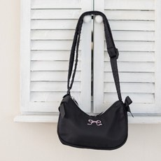 아이러브제이 스트퍼 리본 나일론 호보백