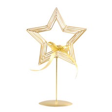 Moment 五角星金色燭台 CJ-ST62 大型, 單一顏色