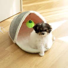 고양이 겨울 난방 오픈형 숨숨집, 혼합색상, 1개