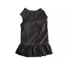 반려동물 아티펫 심플 소프트 쿨 드레스, 블랙, 1개