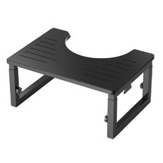 小麥購物 可折疊馬桶凳 L112, 黑色