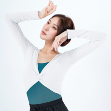 마켓피아 여성용 발레 상의 트위스트숄