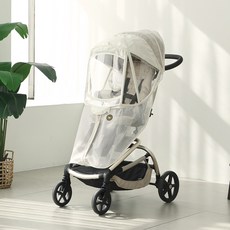 MOMNEST 嬰兒車蚊帳罩 TAVO Traveler Trike Able Cozy Shine 優質 Spin Plus Leber Raon 相容款, 奶油色, 1個