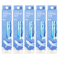 Pinkfoot 鯨魚圖案B鉛筆 10支組, 混色, 50支