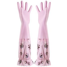 모아모아요 기모 롱 고무장갑, 하트핑크, 1개