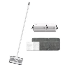 SPARROW HOUSE 可調節長度平板拖把靜電除塵布組合, 1套