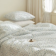 maatila Summer Romance系列雪波紋泡泡紗夏季涼被+枕套組