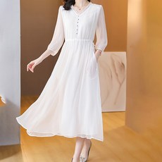 포플러앤씨 바벨 쉬폰 원피스 빅사이즈 포함