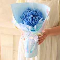 ScentBasket 永生鮮花極光繡球花束, 天空藍