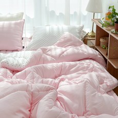 eightroom Pogni無塵半超細纖維四季被, 圓點粉紅