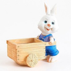 Renfise庭院裝飾品小物 兔子 B型, 混色